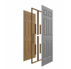 Masonite Traditional 6-panel Textured Hollow Core Primed Molded Composite Closet Bifold Door (Hardware Included)