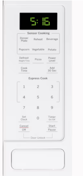 Large Sensor Cooking Controls Countertop Microwave ( White )