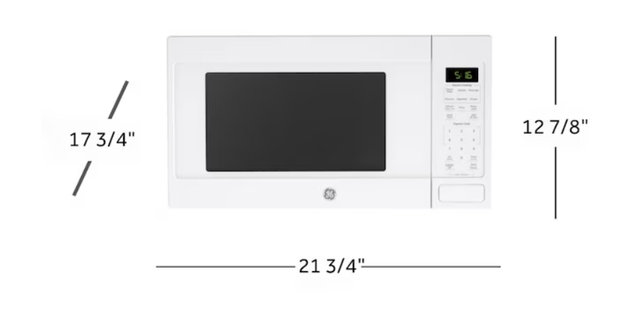 Large Sensor Cooking Controls Countertop Microwave ( White )