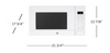 Large Sensor Cooking Controls Countertop Microwave ( White )