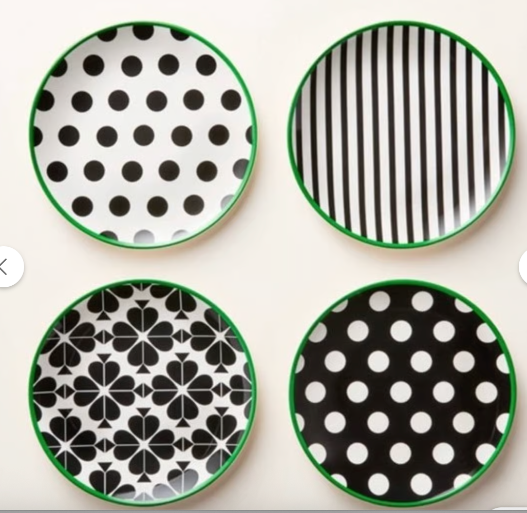 Kate Spade X Target Salad Plates set of 3 SHOWROOM ITEM