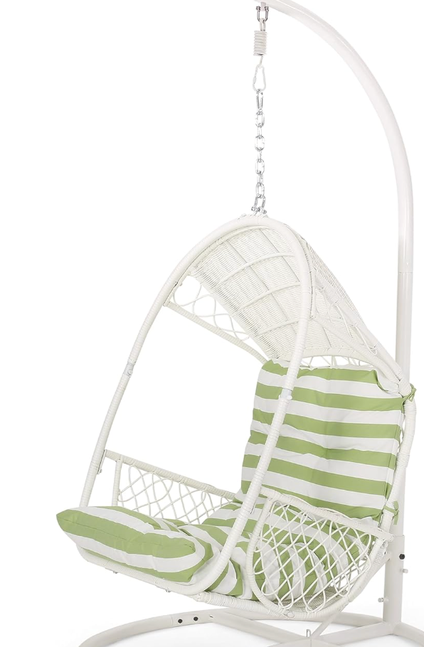 Amanda Wicker Hanging Chair SHOWROOM ITEM