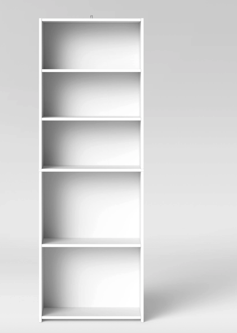 5 Shelf Bookcase Natural- SHOWROOM ITEM
