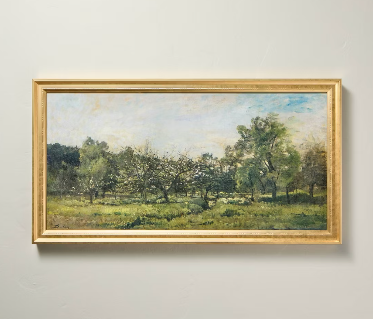 16"x30" Panoramic Landscape Framed Wall Art SHOWROOM ITEM