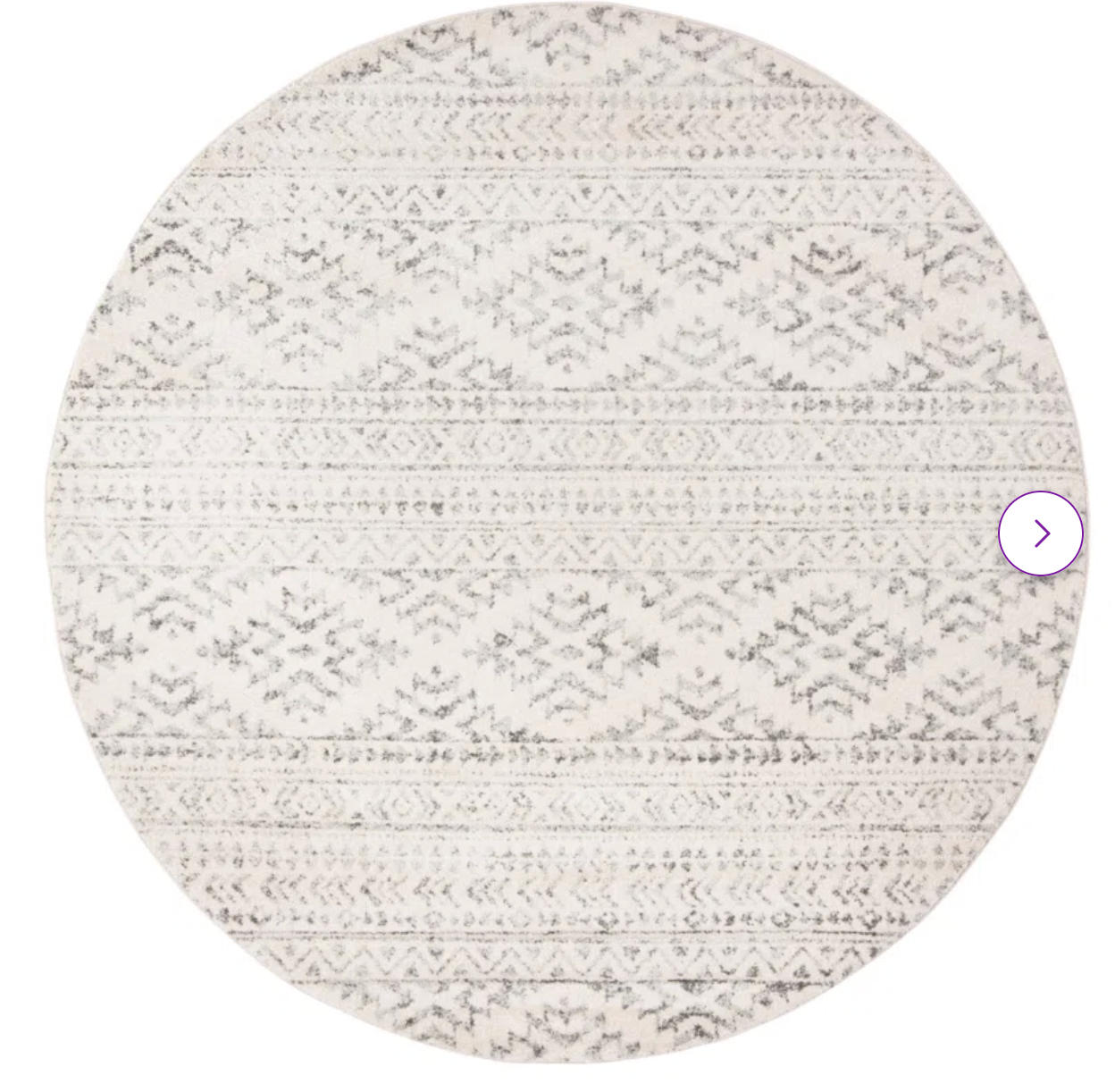 Hailee Tulum Performance Southwestern Rug 8' Round, SHOWROOM ITEM