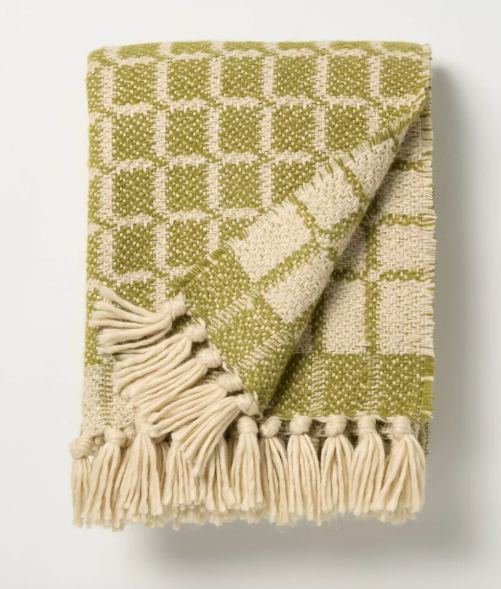 Grid Throw Blanket SHOWROOM ITEM