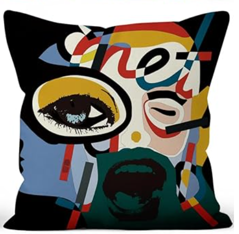 Dilly Dally Square Throw Pillow 16 x 16 SHOWROOM ITEM