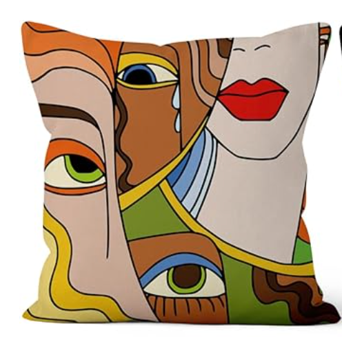 Dilly Dally Square Throw Pillow 16 x 16 SHOWROOM ITEM