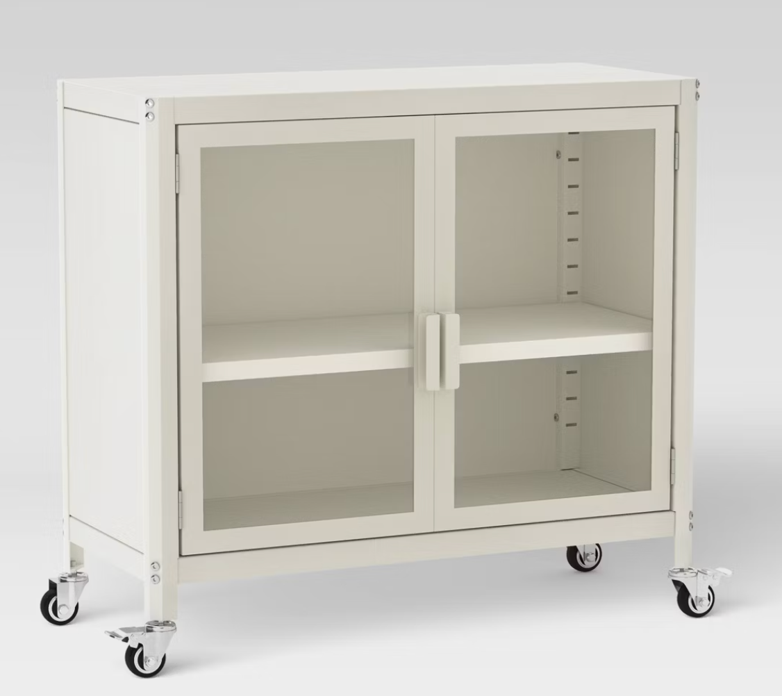 2 Door Metal Rolling Locker Storage Cabinet SHOWROOM ITEM