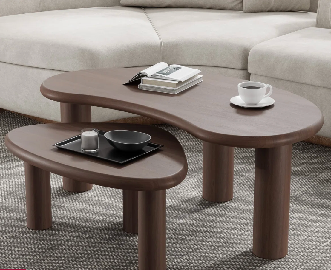 Wood Nesting Coffee Tables (Set of 2) SHOWROOM ITEM