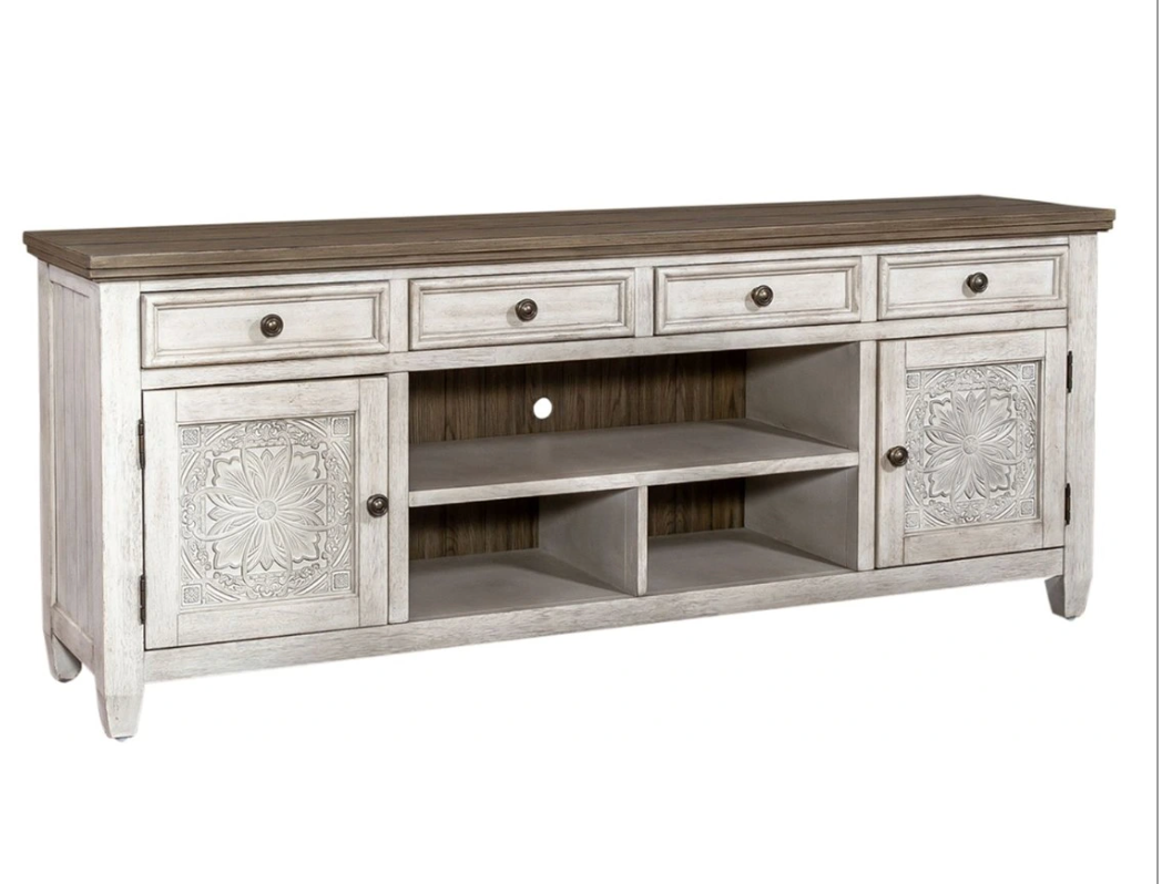 Liberty Furniture Heartland Tobacco Top Tile TV Console SHOWROOM ITEM