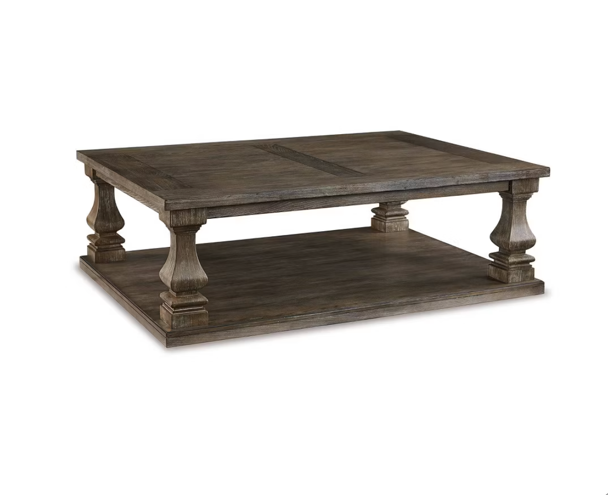 Johnelle Rectangular Cocktail Table Gray SHOWROOM ITEM