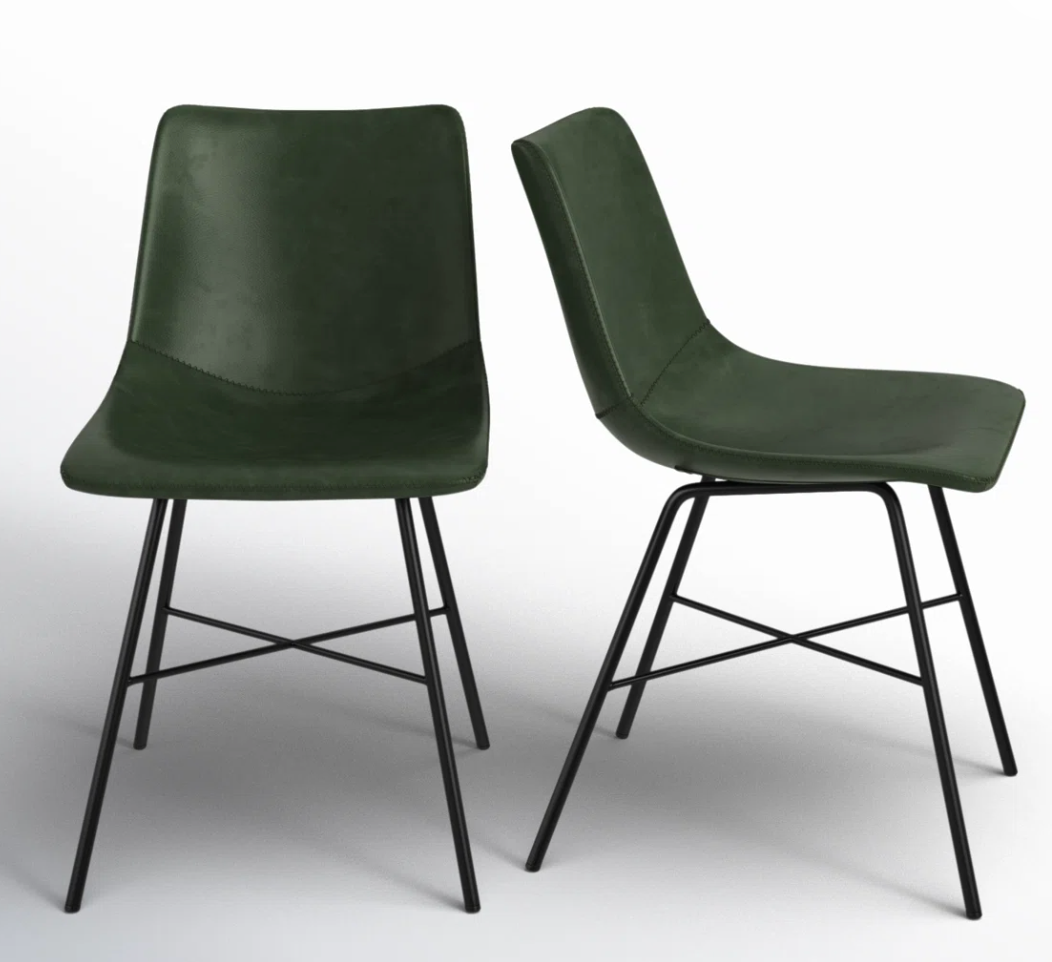 SET OF 4 Bela Vegan Leather Dining Chair SHOWROOM ITEM