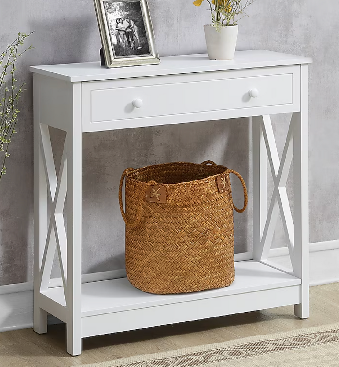 Console table with Drawers SHOWROOM ITEM – Salvage & Co Indy