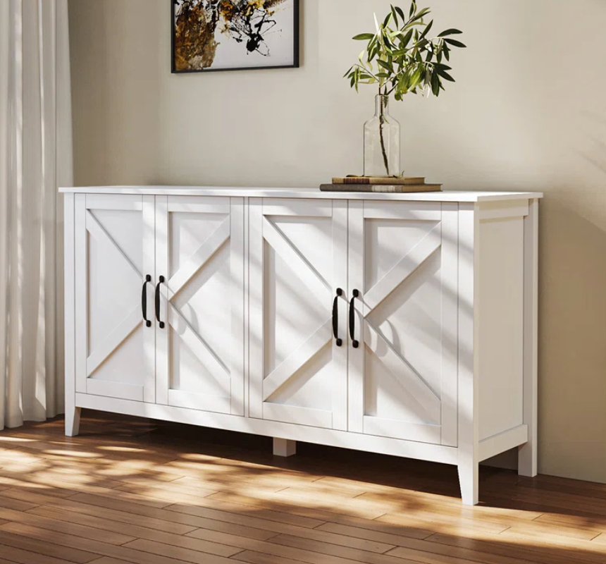 4 Door Accent Cabinet Cabinet with 4 Doors SHOWROOM ITEM