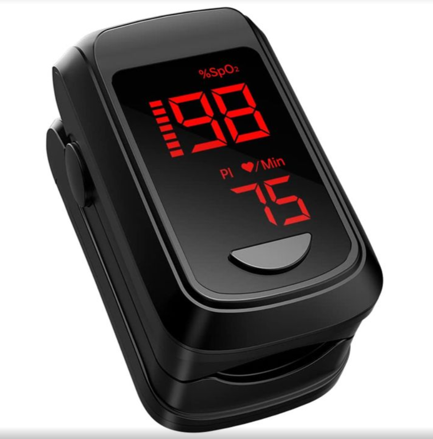 Pulse Oximeter Fingertip- Mini Oximeter Oxygen Saturation Monitor for SpO2/Heart Rate/PI, with Auto Graph Display,FSA/HSA Eligible