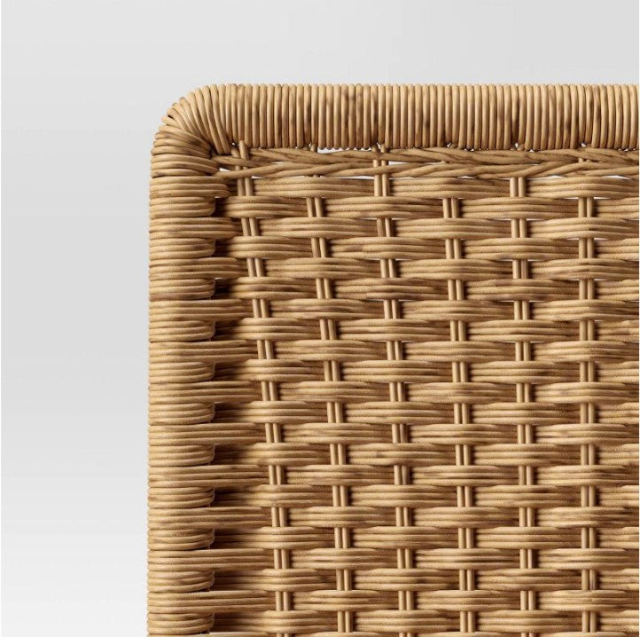 Wasson Woven Metal Leg Counter Height Tan Salvage & Co Indy