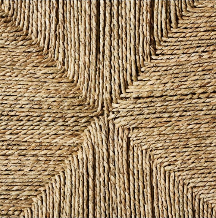 SET OF 2 Studio McGee Logan Wood Dining Chair with Woven Seat