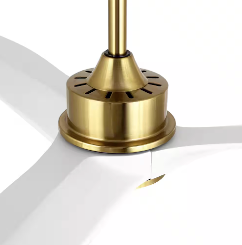 Indoor Gold Propeller Ceiling Fan with Remote Control