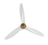 Indoor Gold Propeller Ceiling Fan with Remote Control