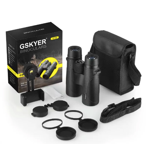 Binoculars for Adults and Kids, Hunting, Bird Watching Travel Concerts Sports Stargazing and Planets-Large Lens Prism-with Phone Mount