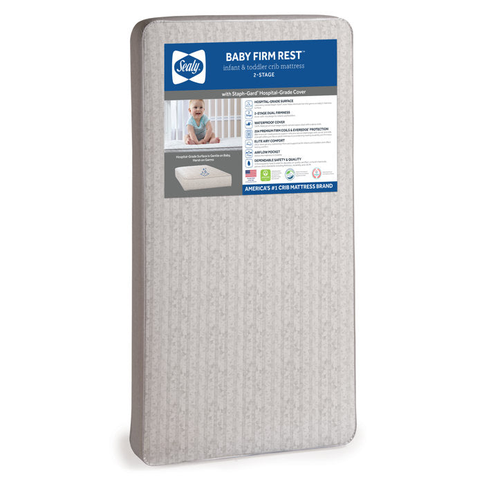 Baby Firm Rest Antibacterial Waterproof Baby Crib and Toddler Mattress