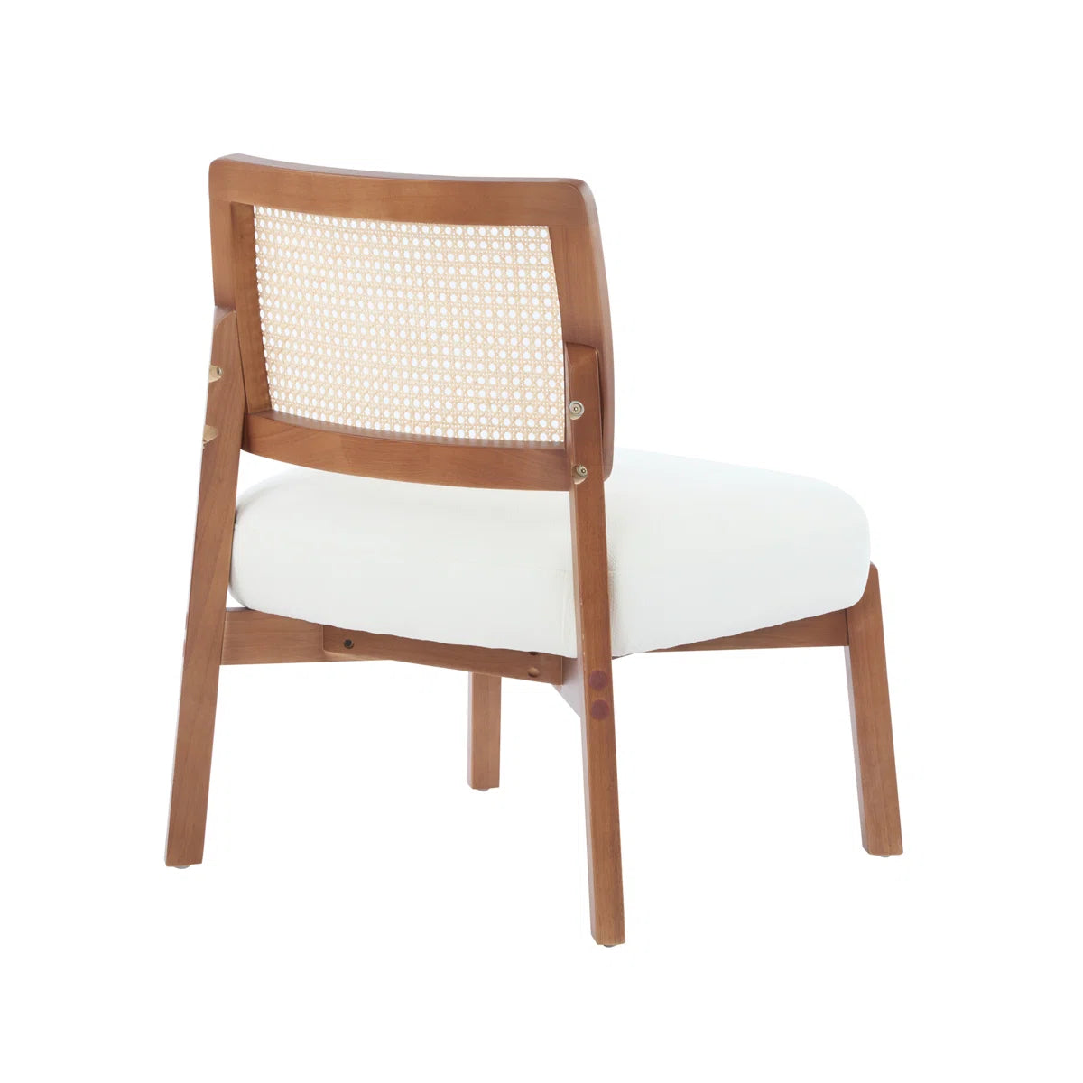 1-Piece Modern Lounge Chair with Woven Backrest
