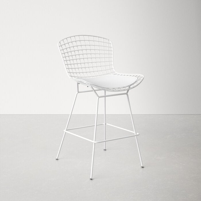 White Shane Counter Stool (26" Seat Height)