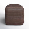 Shari Leather Pouf SHOWROOM ONLY ITEM