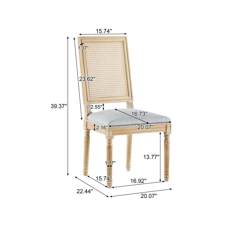 Sherrill Upholstered Solid Wood Dining Chairs 1-Piece