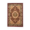 Shiflett Oriental Area Rug in Burgundy Red, Rectangle 2' x 3'