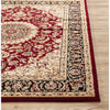 Shiflett Oriental Area Rug in Burgundy Red, Rectangle 2' x 3'