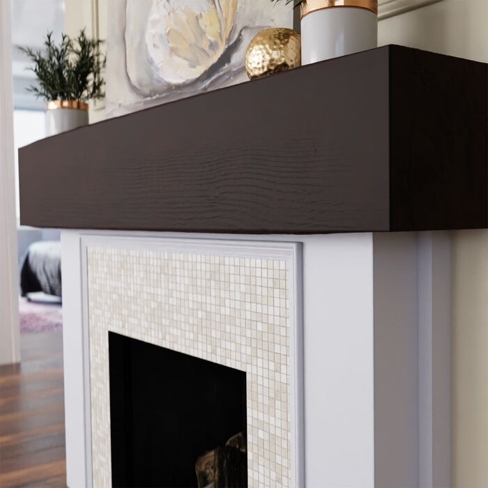 72" Premium Hickory Hand Carved Mantel (final cut, no further discounts)
