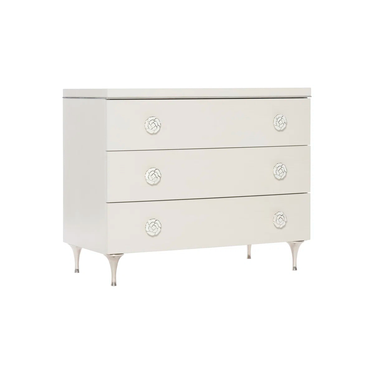 Silhouette 34'' W Nightstand - White SHOWROOM ITEM