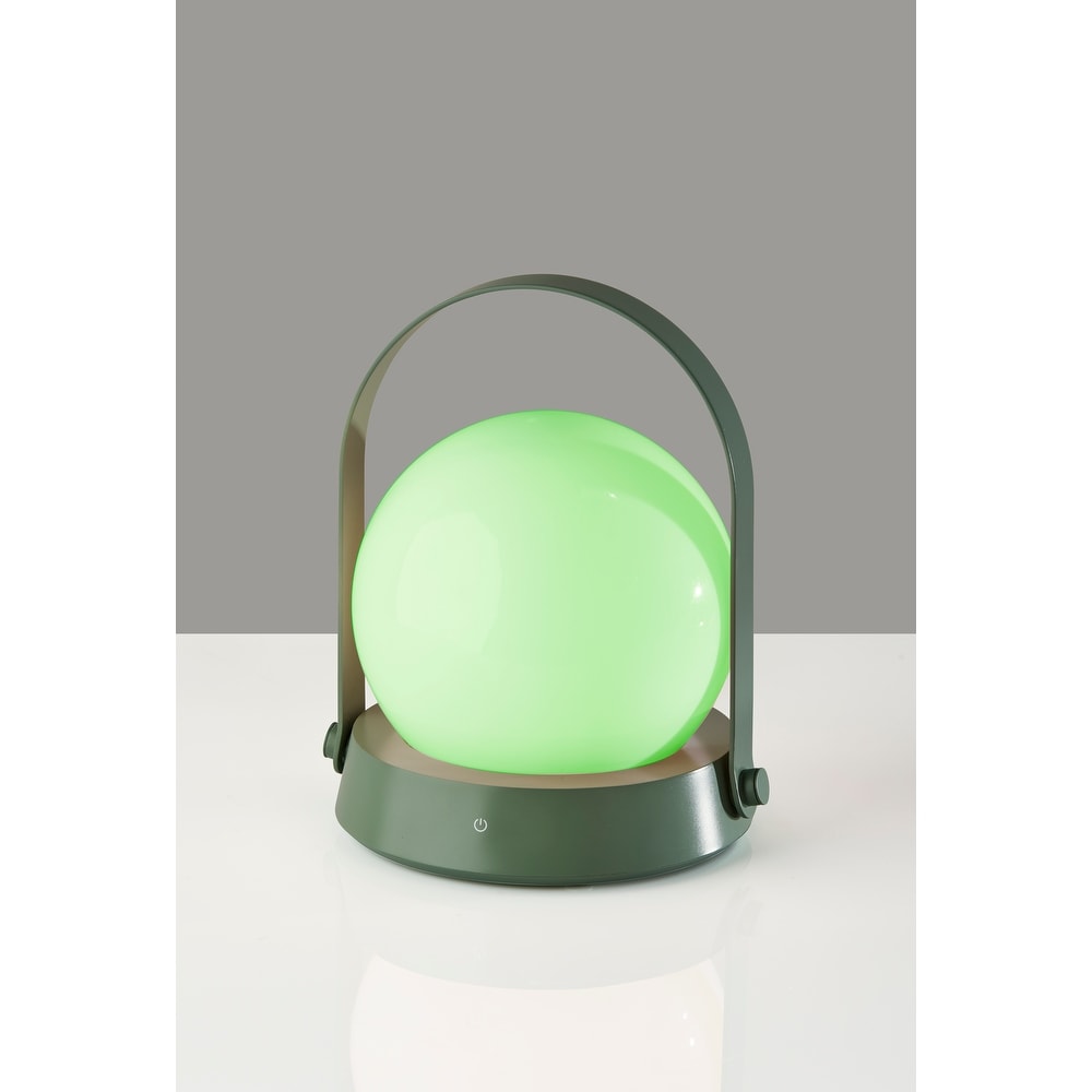Millie LED Color Changing Table Lantern - Sage