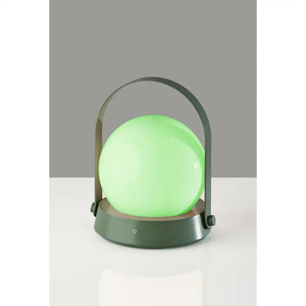 Millie LED Color Changing Table Lantern - Sage