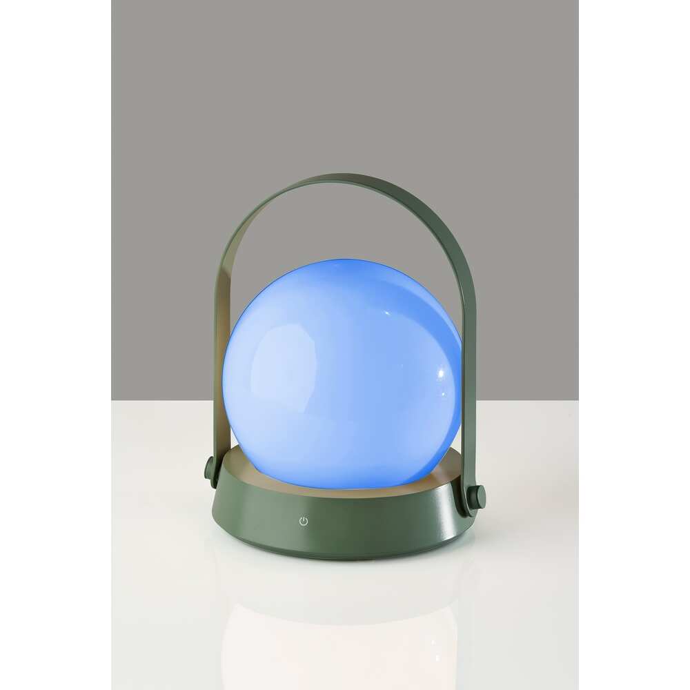 Millie LED Color Changing Table Lantern - Sage