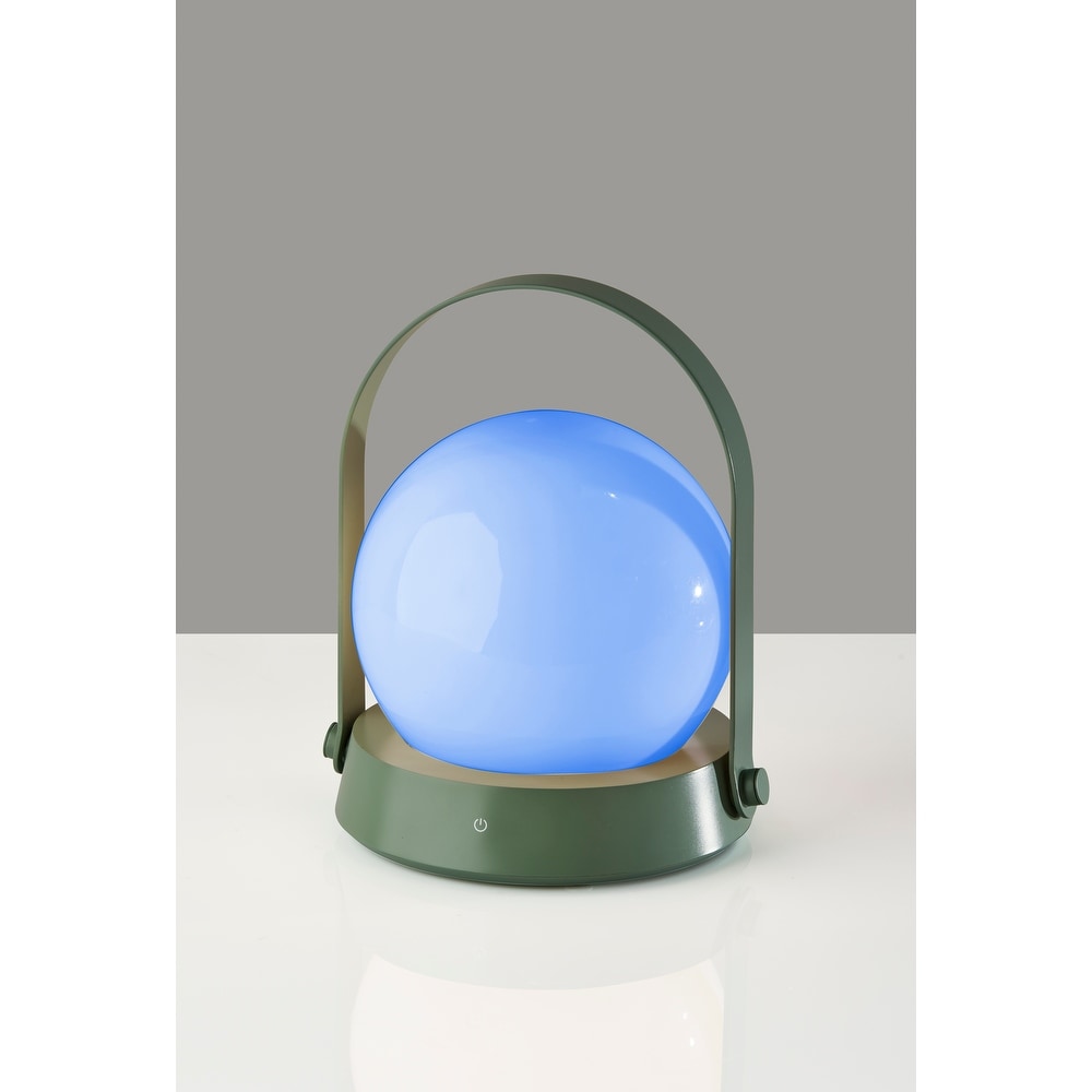 Millie LED Color Changing Table Lantern - Sage