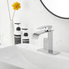 Single-Hole Single-handle Bathroom Faucet with Drain Assembly Chrome