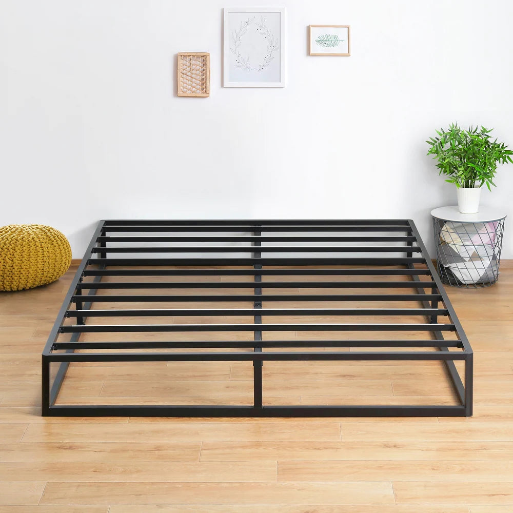 9-inch Heavy Duty Low Profile Bed Frame, No Box Spring Needed - Queen