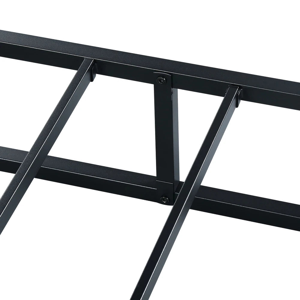 9-inch Heavy Duty Low Profile Bed Frame, No Box Spring Needed - Queen