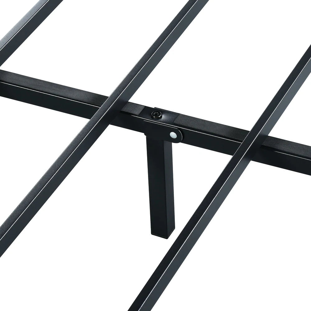 9-inch Heavy Duty Low Profile Bed Frame, No Box Spring Needed - Queen