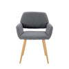 Small Modern Dining Room Accent Chairs Fabric Upholstered Side Seat