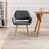 Small Modern Dining Room Accent Chairs Fabric Upholstered Side Seat