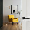 Soho Solid Brass Matte Black Door Lever with Knurled Handle