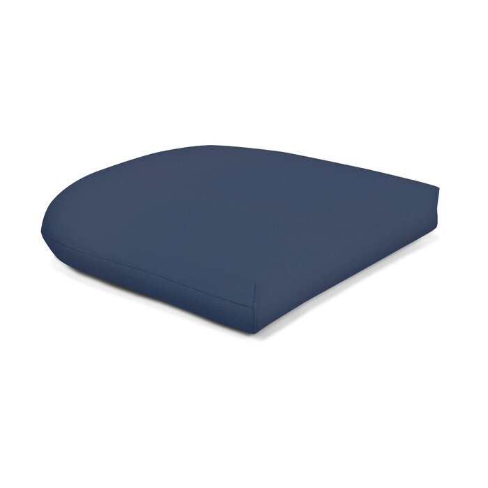 SET OF 2 Canvas Navy Outdoor Seat Cushion, (Set of 2)