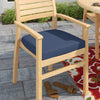 SET OF 2 Canvas Navy Outdoor Seat Cushion, (Set of 2)