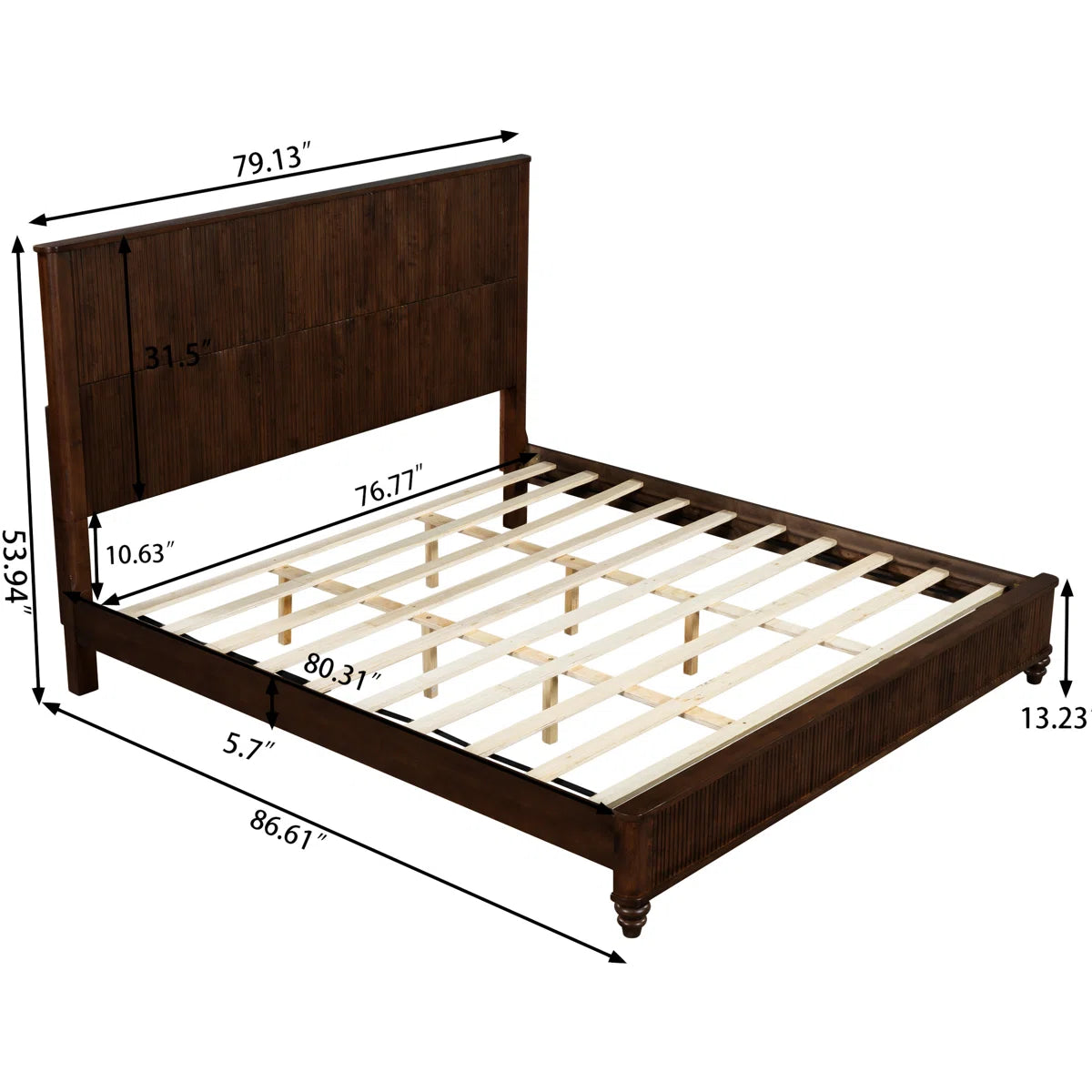 Solid Wood Bed Frame 2-BOXES – Salvage & Co Indy