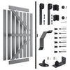 Solid Wood Paneled Barn Door with Installation Hardware Kit