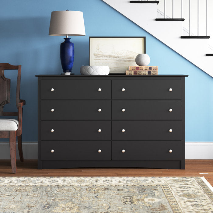 Black Sonoma 8-Drawer Dresser